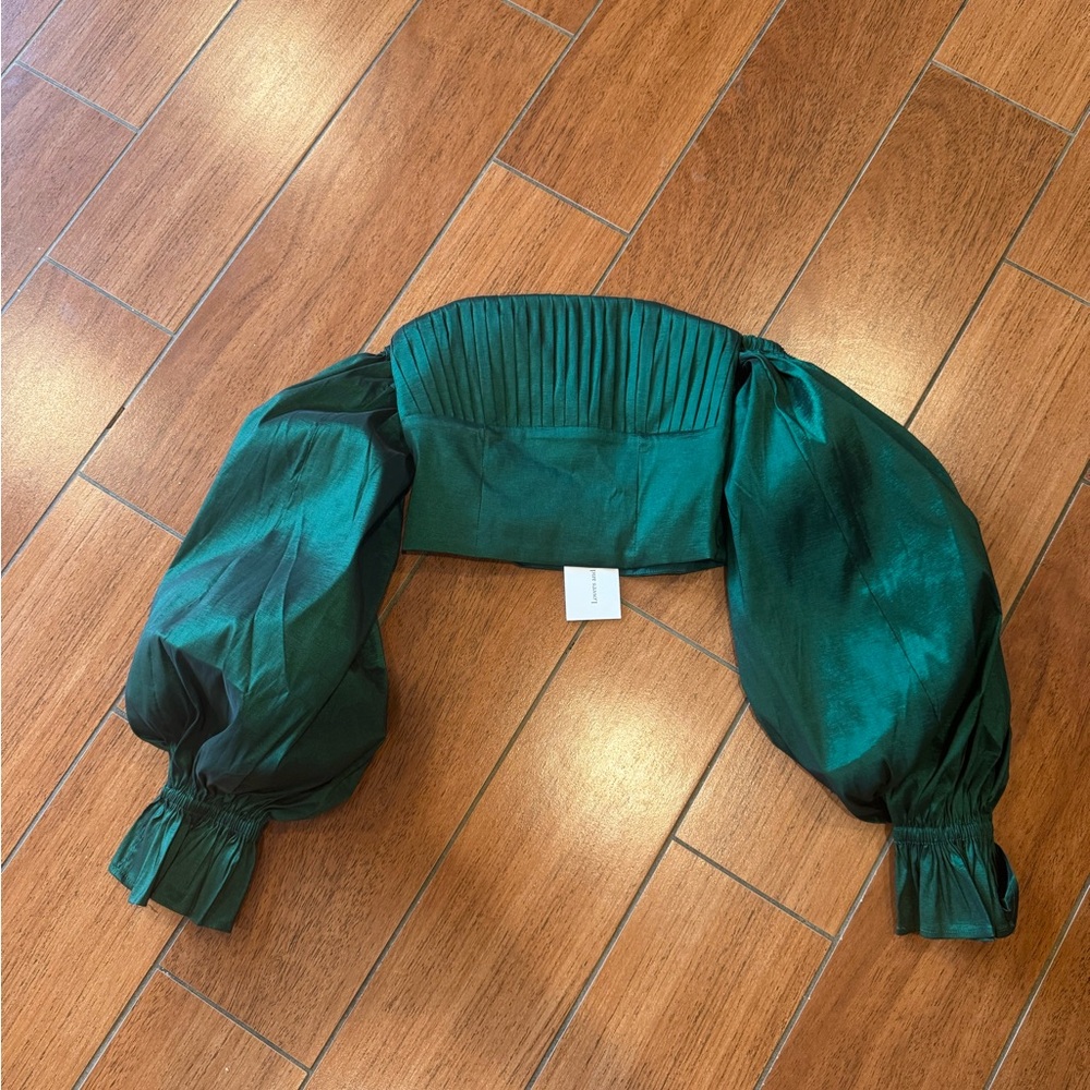 Lovers + Friends Forest Green Crop Top